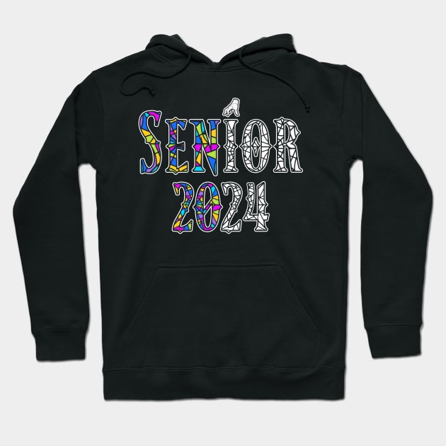 Class of 2024 Senior Gifts Funny Seniors 2024 Hoodie by KsuAnn